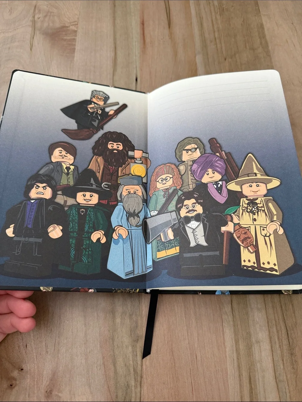 Lego Harry Potter Black Character Pattern Notebook